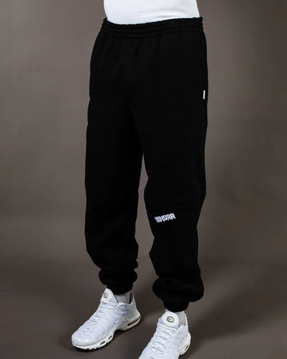 WNDRR // Halo Baggy Trackpant BLACK