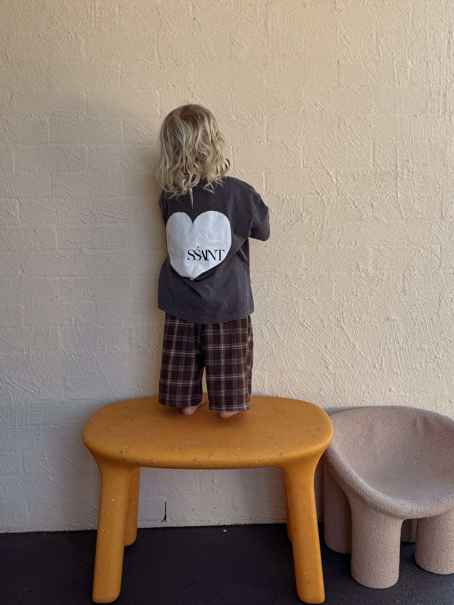 Kids Heart Tee CHARCOAL