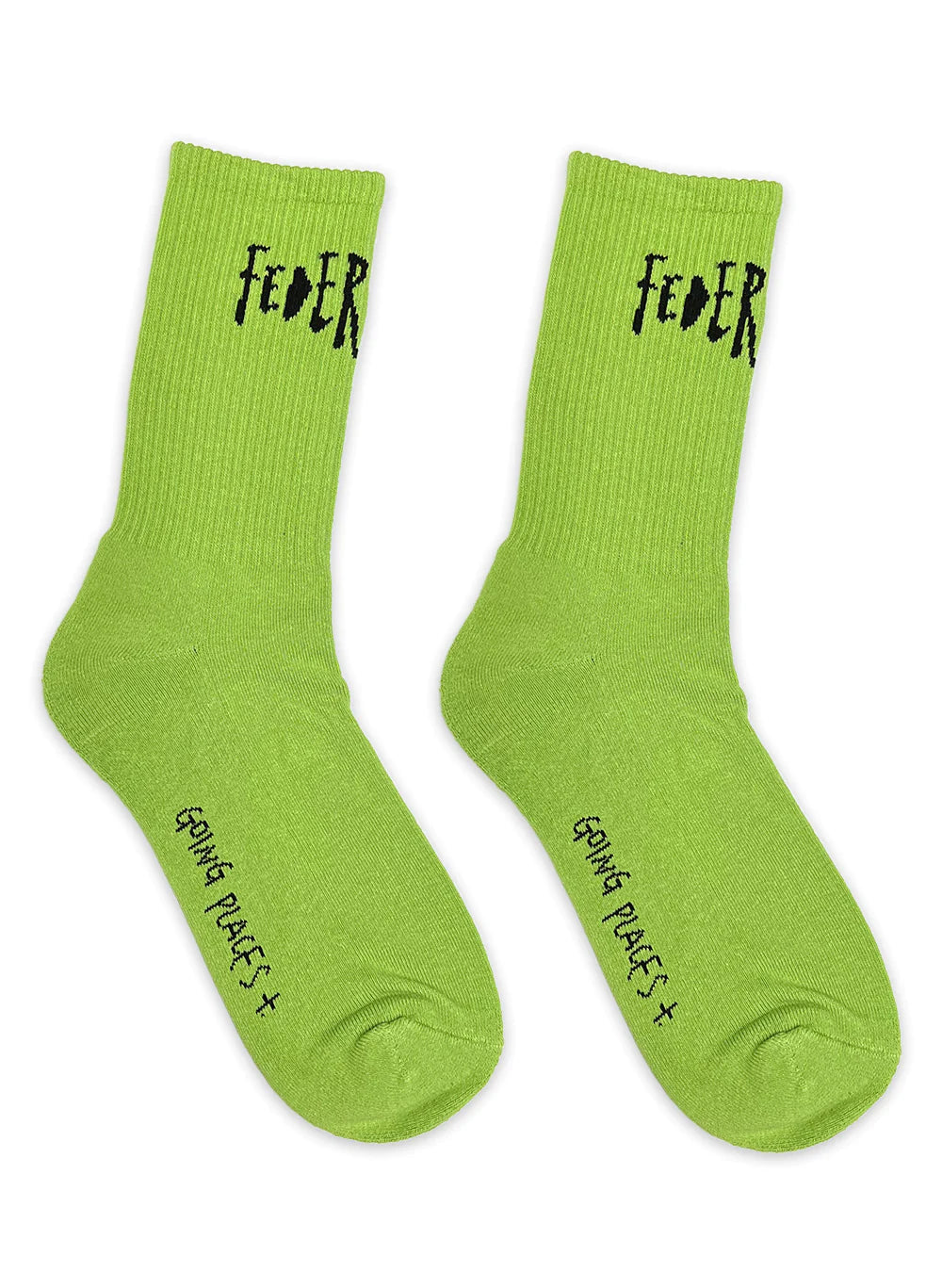 FEDERATION // Inked Socks WASABI/WHITE