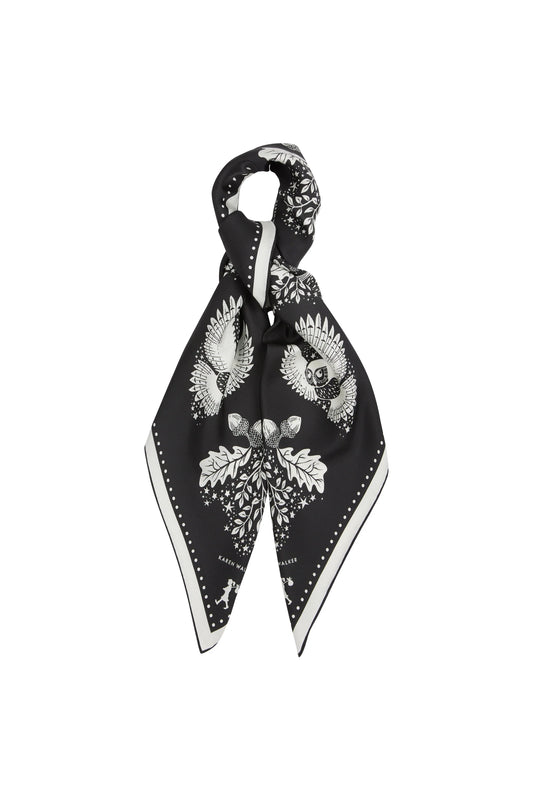 KAREN WALKER // Night Owl Scarf BLACK