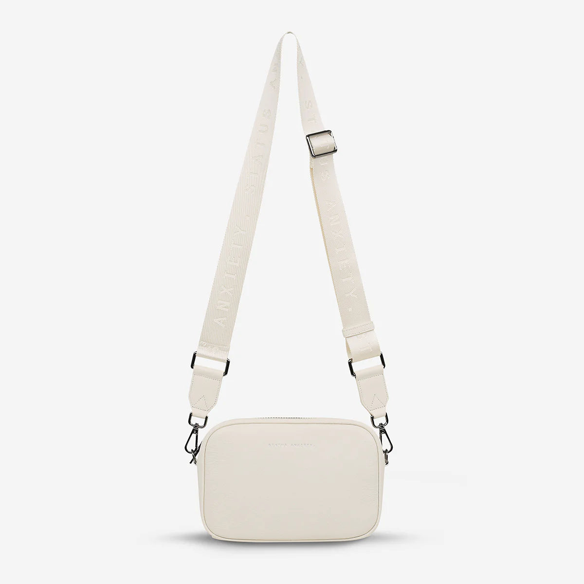 STATUS ANXIETY // Plunder With Webbed Strap Bag CHALK