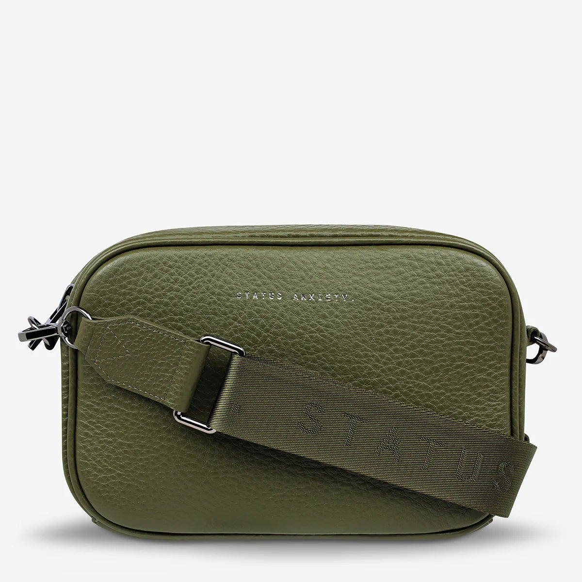 STATUS ANXIETY // Plunder With Webbed Strap Bag KHAKI