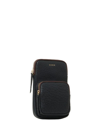 SABEN // Nikko Pocket Phone Sling BLACK BUBBLE