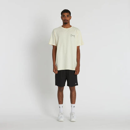 CRATE // Scripted Stamp Walk Shorts BLACK