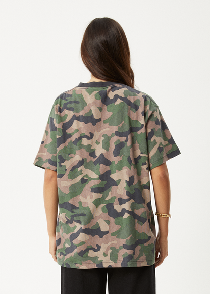 AFENDS // Hidden Boxy T-Shirt CAMO