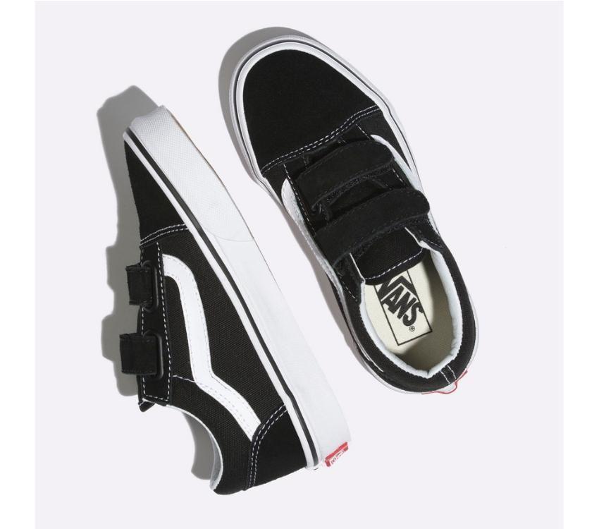 VANS // Kids Old Skool Velcro BLACK/WHITE