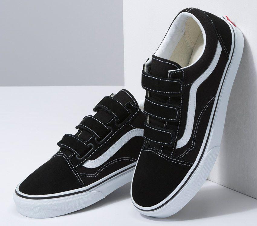 VANS // Old Skool Velcro BLACK/WHITE