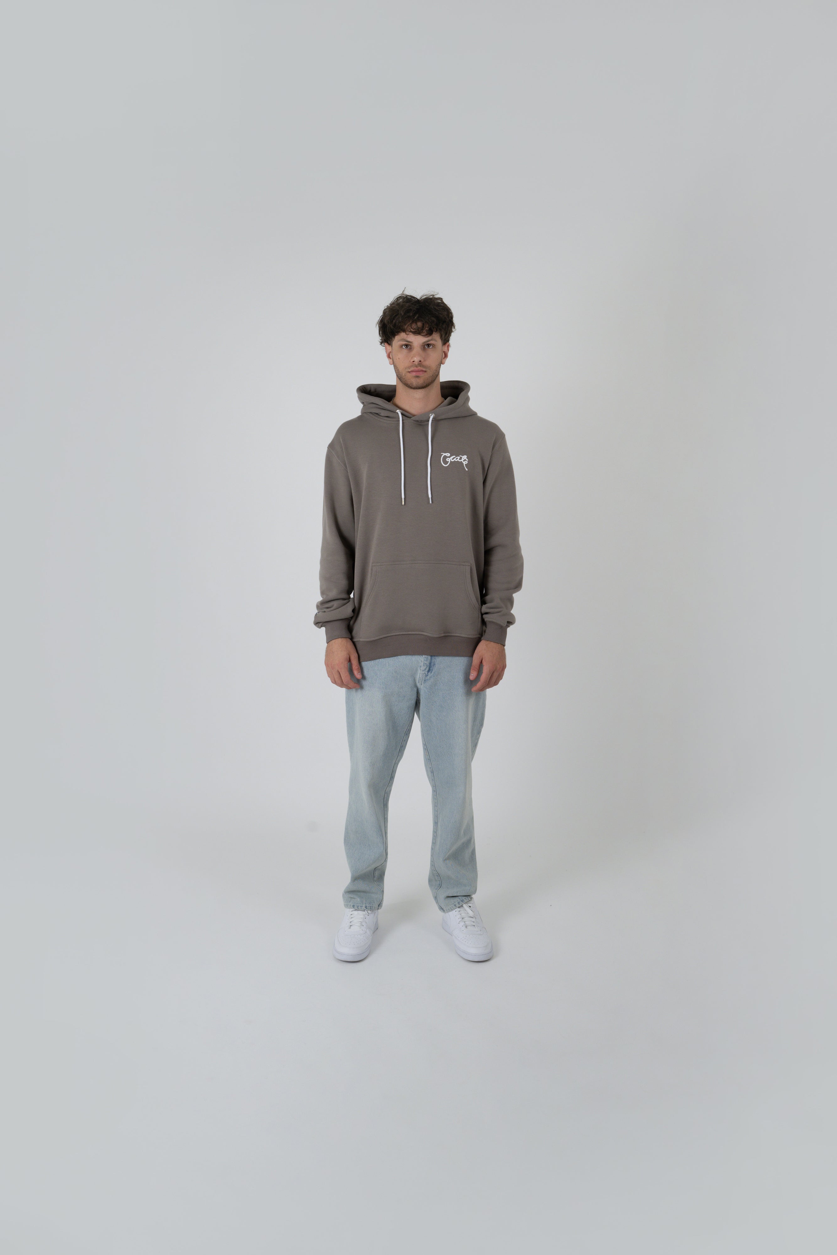 CRATE // Scripted Superfleece Hoodie SEAGRASS