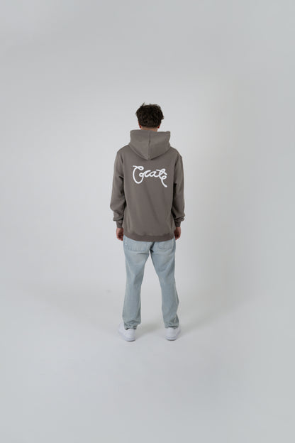 CRATE // Scripted Superfleece Hoodie SEAGRASS