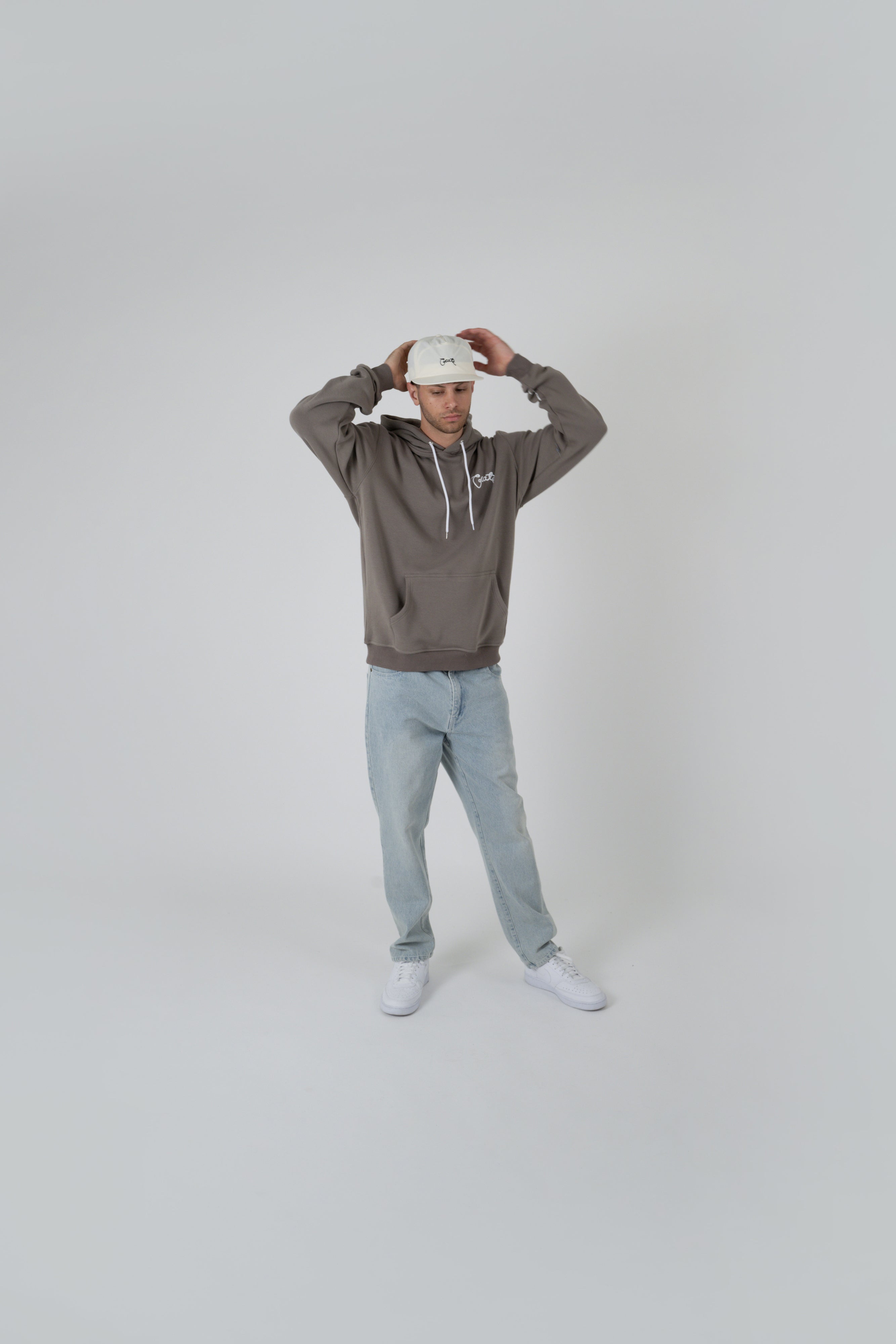 CRATE // Scripted Superfleece Hoodie SEAGRASS