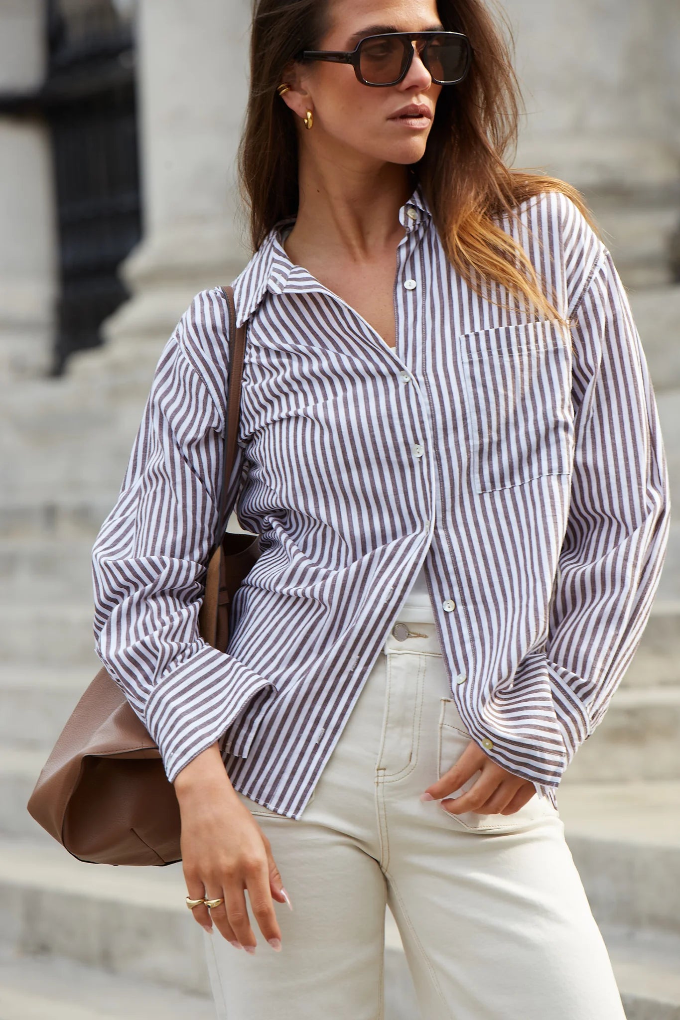 STORIES BE TOLD // You Got This Shirt CHOCOLATE STRIPE
