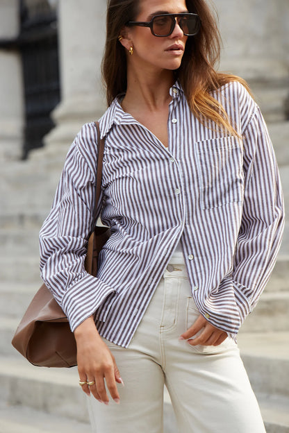 STORIES BE TOLD // You Got This Shirt CHOCOLATE STRIPE