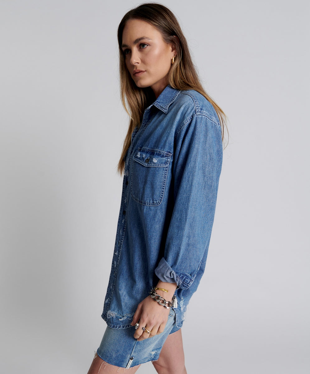 ONE TEASPOON // Everyday Denim Shirt PACIFICA