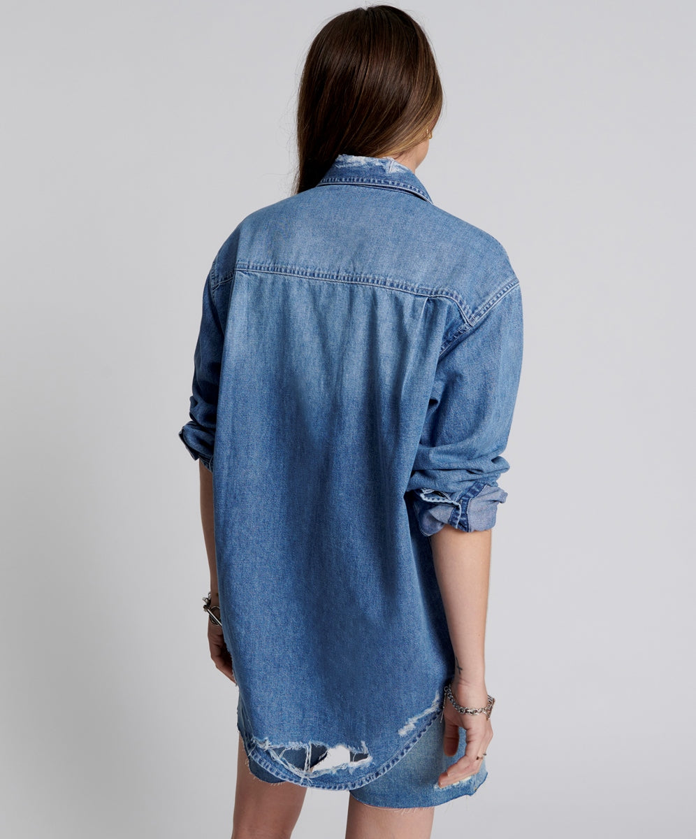 ONE TEASPOON // Everyday Denim Shirt PACIFICA