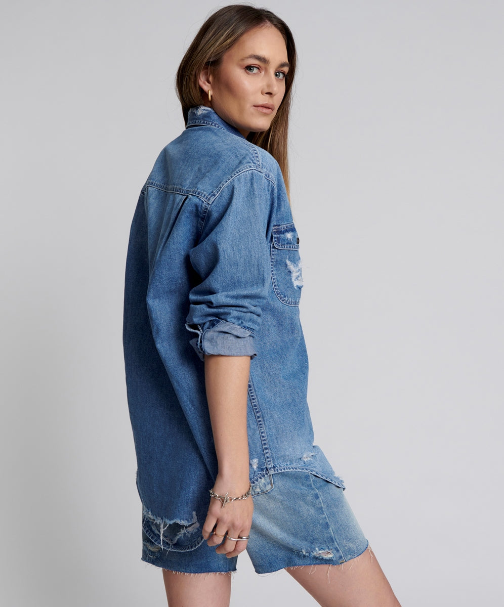ONE TEASPOON // Everyday Denim Shirt PACIFICA