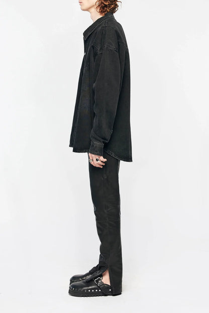 STOLEN GIRLFRIENDS CLUB // Western Overshirt UNISEX WASHED BLACK