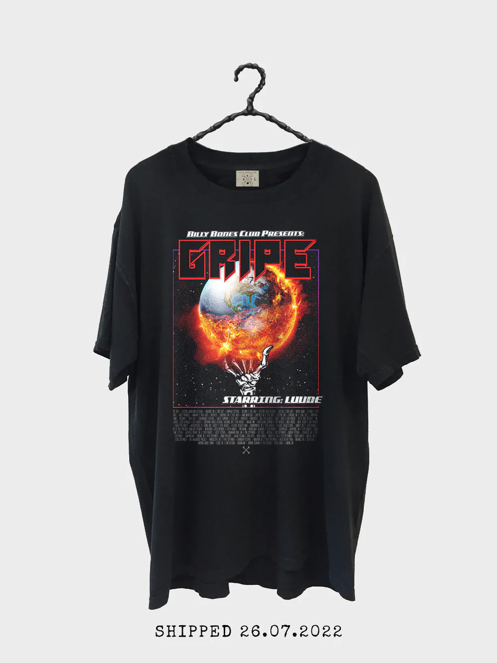 BILLY BONES // Luude x Bones Collab Gripe Tee BLACK