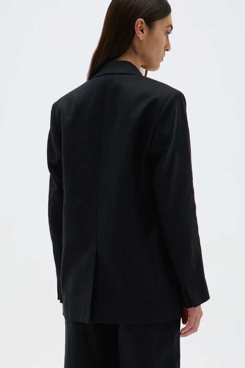 ASSEMBLY LABEL // Leila Linen Jacket BLACK