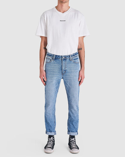 ABRAND // A Dropped Slim Jean DEXTER BLUE