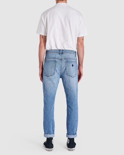 ABRAND // A Dropped Slim Jean DEXTER BLUE