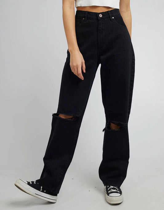ABRAND // A Slouch Jean BLACK RIP