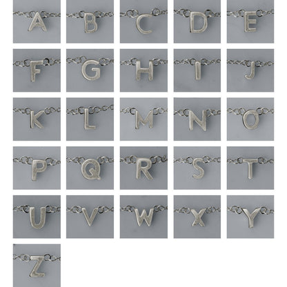 S O P H I E // Little Letter Necklace SILVER