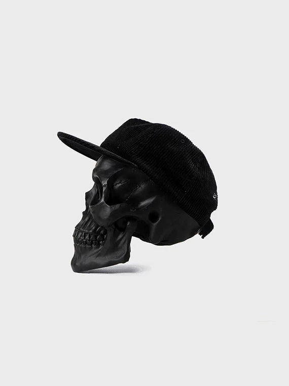 BILLY BONES // Squiggle Cord 5 Panel WASHED BLACK