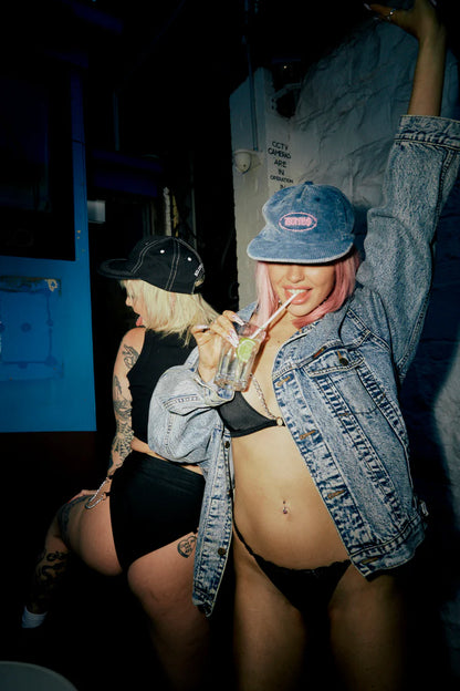 BILLY BONES // Bones Barb Cord Cap MIDNIGHT WASH