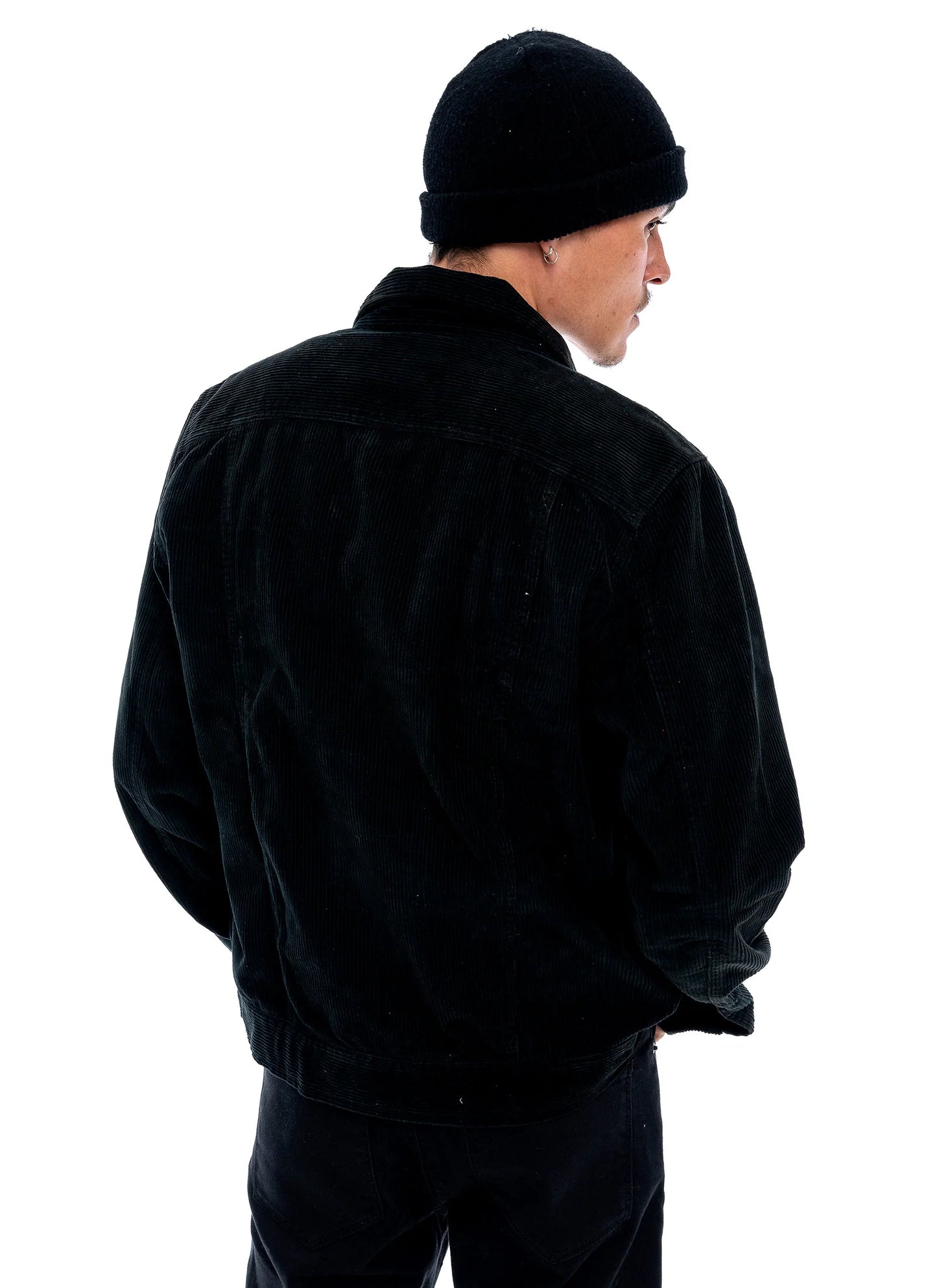 LOST IN NOWHERE // Corduroy Bomber Jacket BLACK