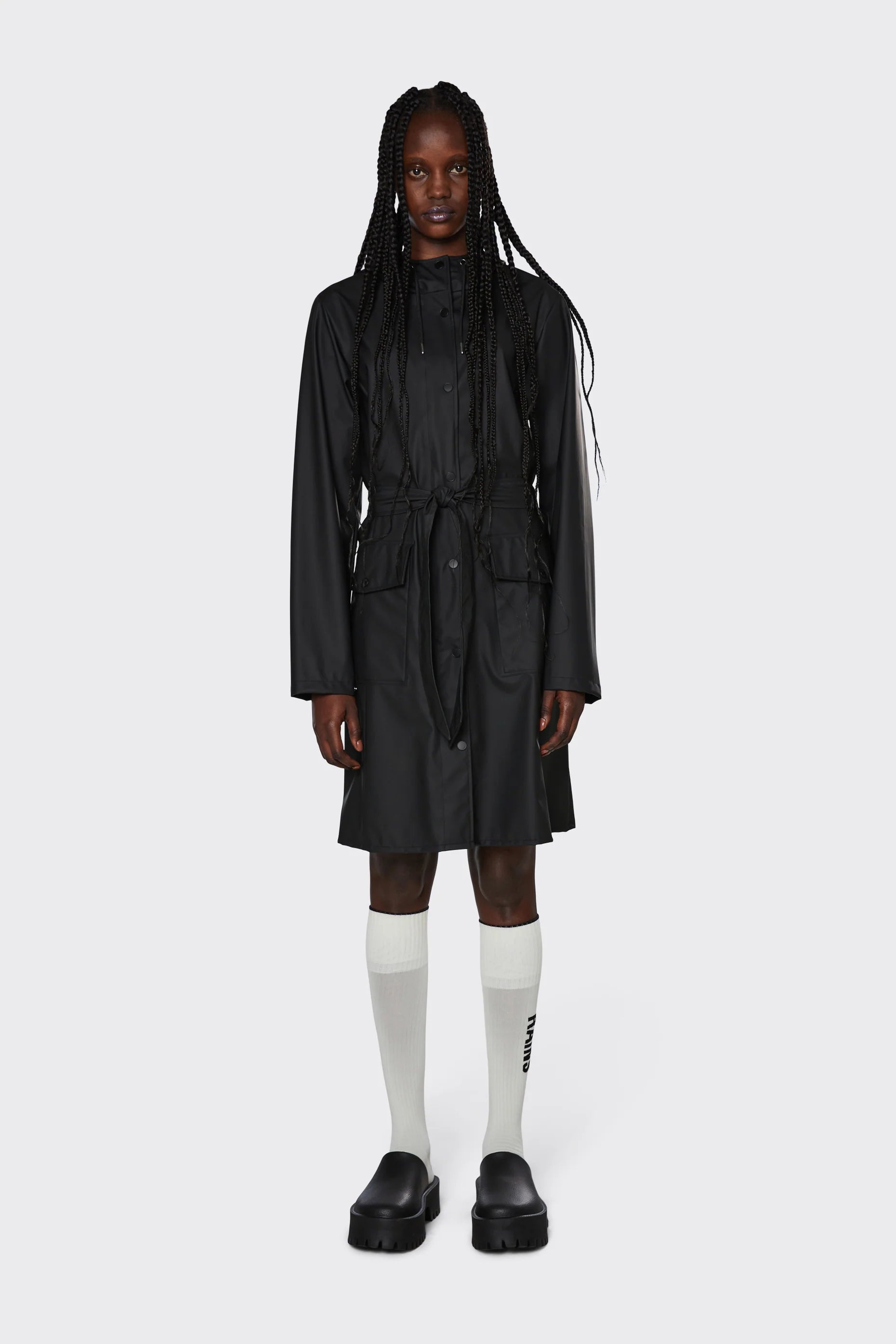 RAINS // Curve Jacket BLACK