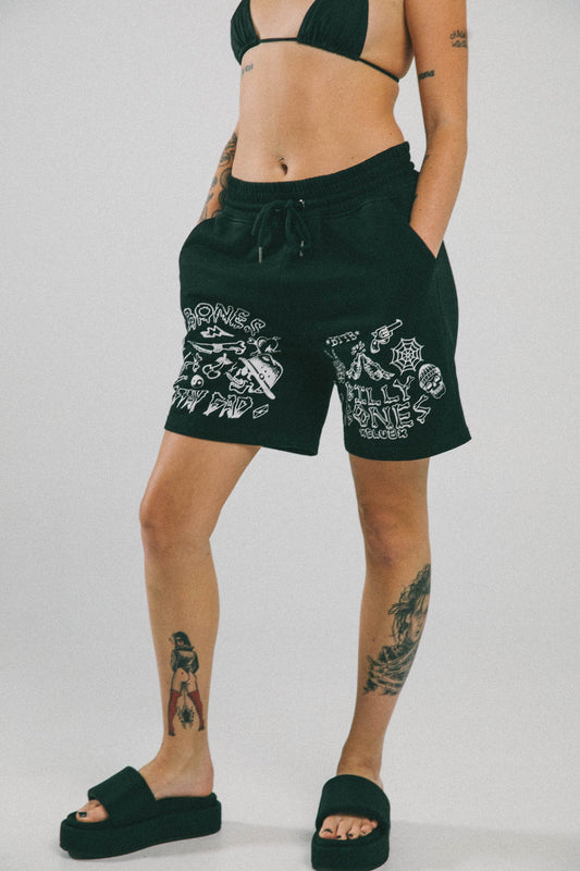 BILLY BONES // Flash Shorts Vintage Black