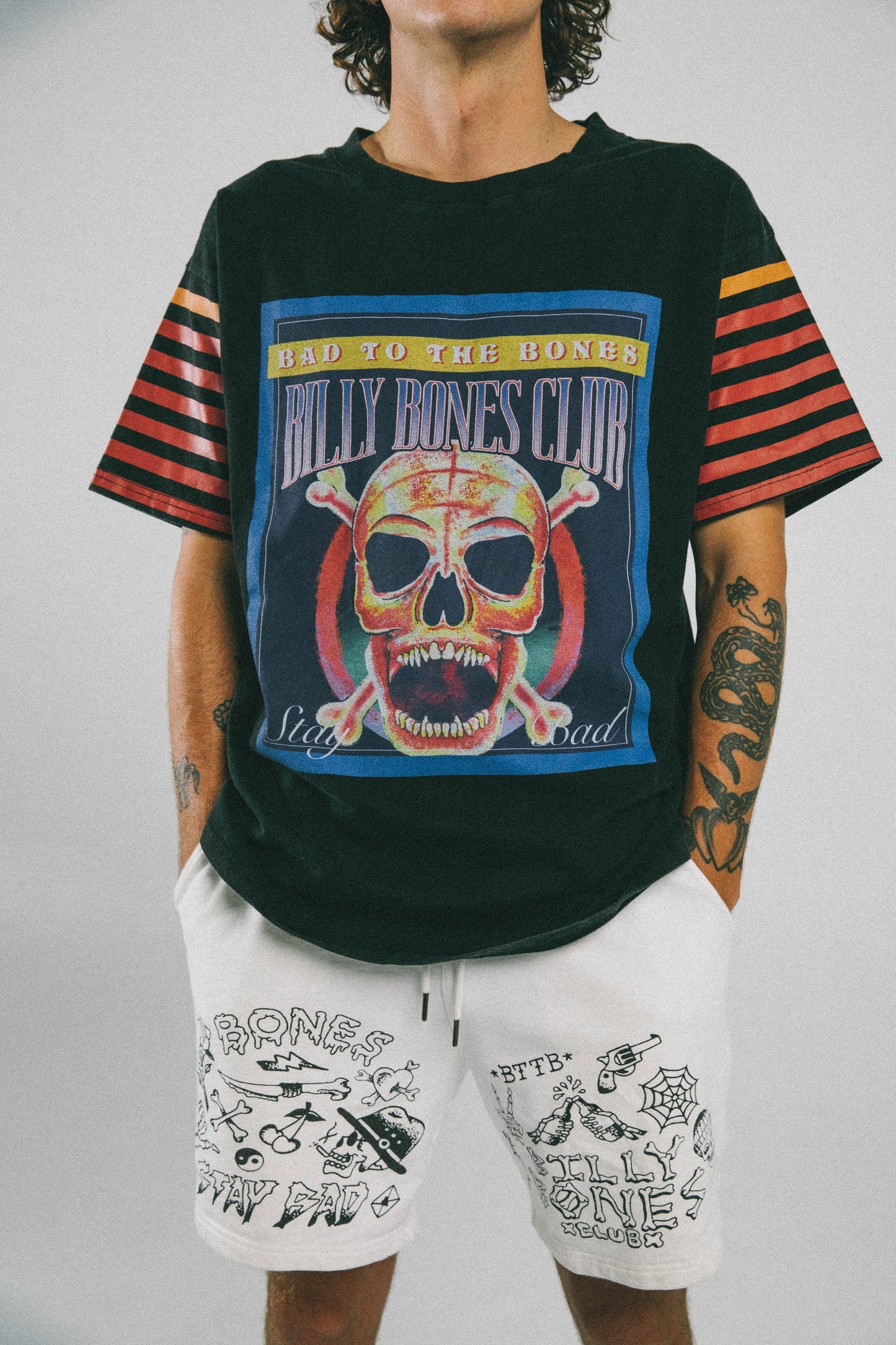 BILLY BONES // Flash Shorts OFF WHITE