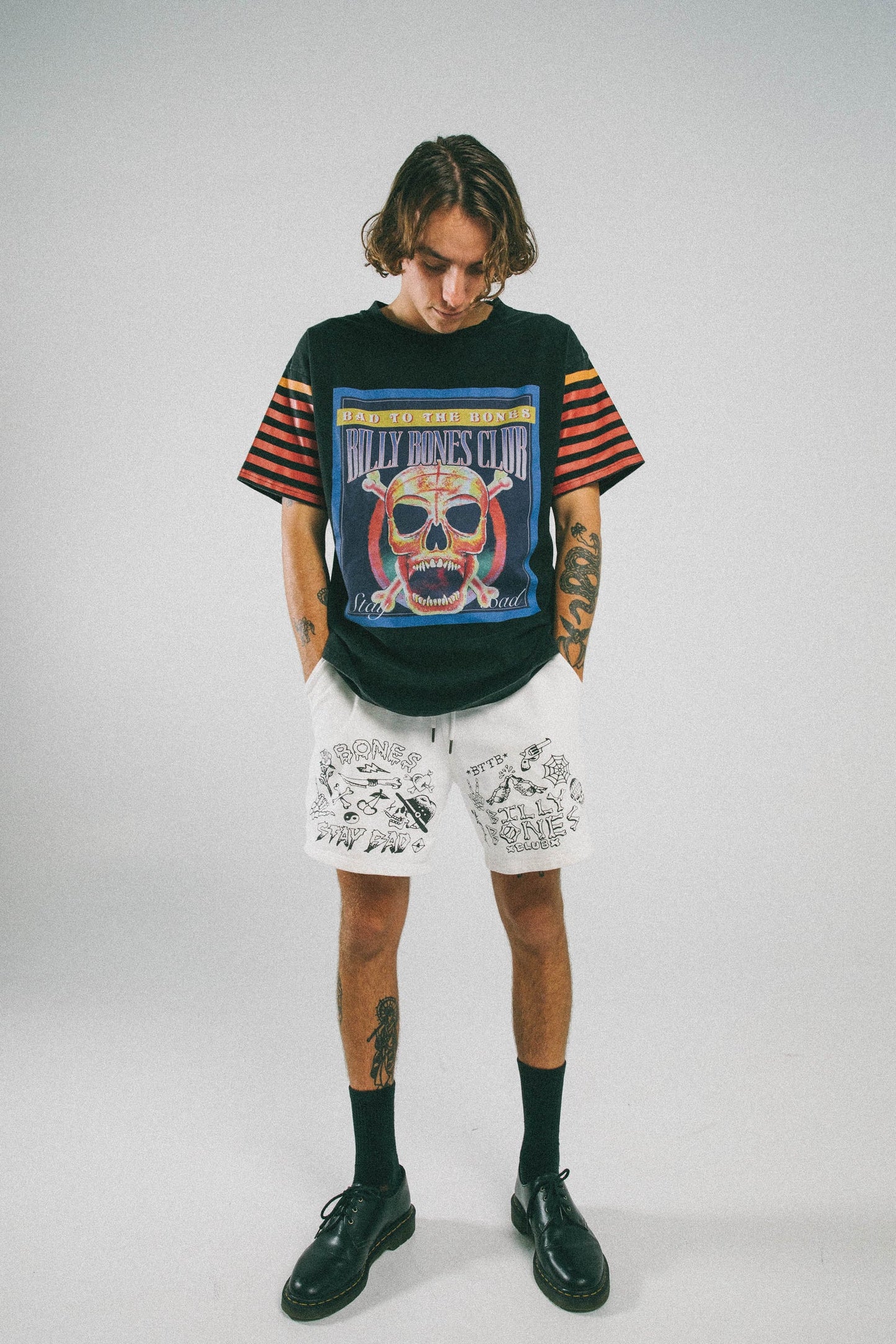 BILLY BONES // Flash Shorts OFF WHITE