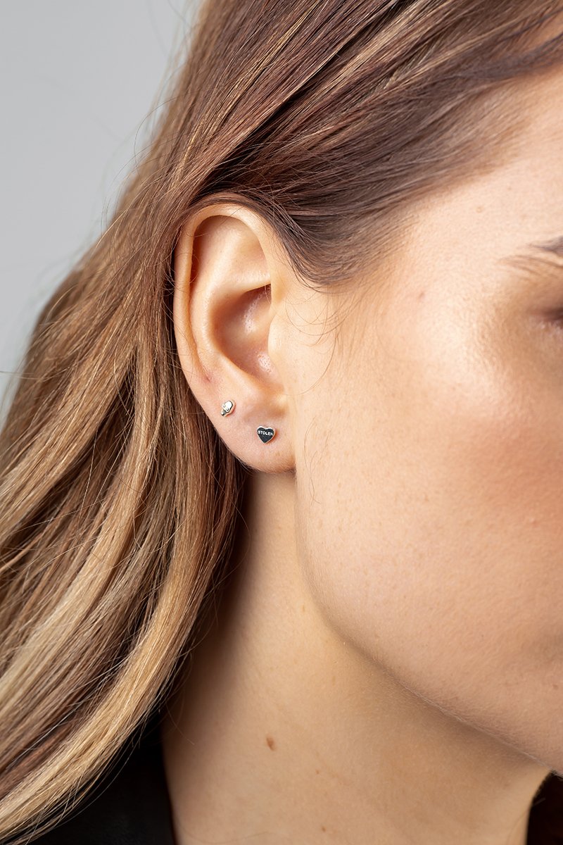 SGC // Tiny Stolen Heart Earrings