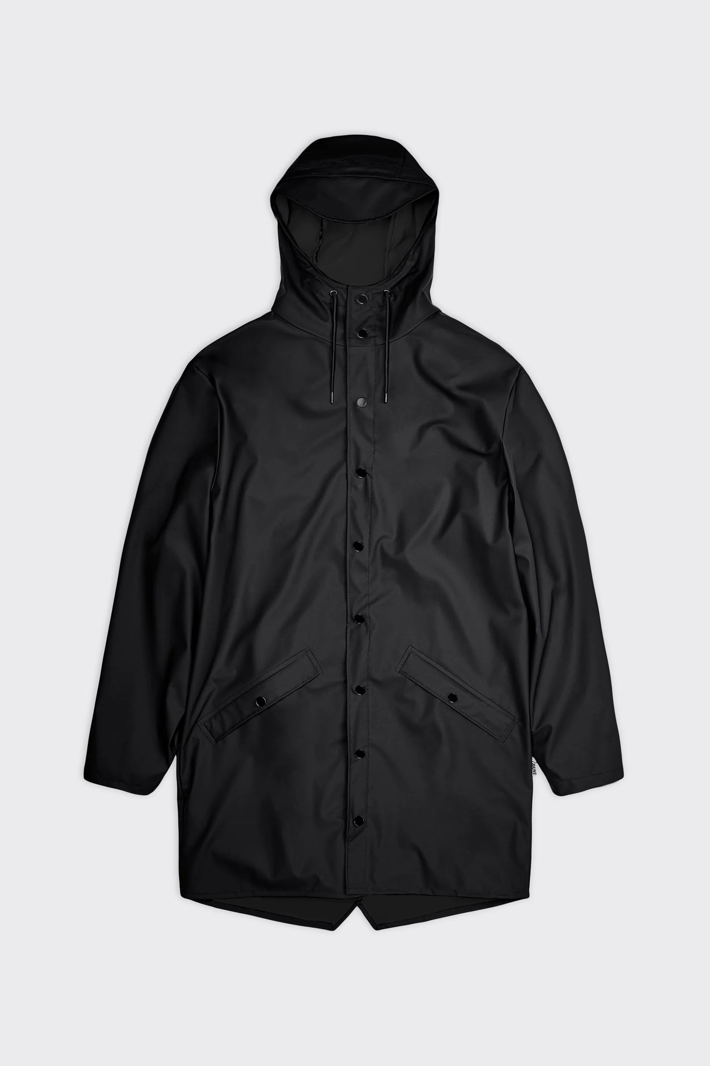 RAINS // UNISEX Long Jacket BLACK