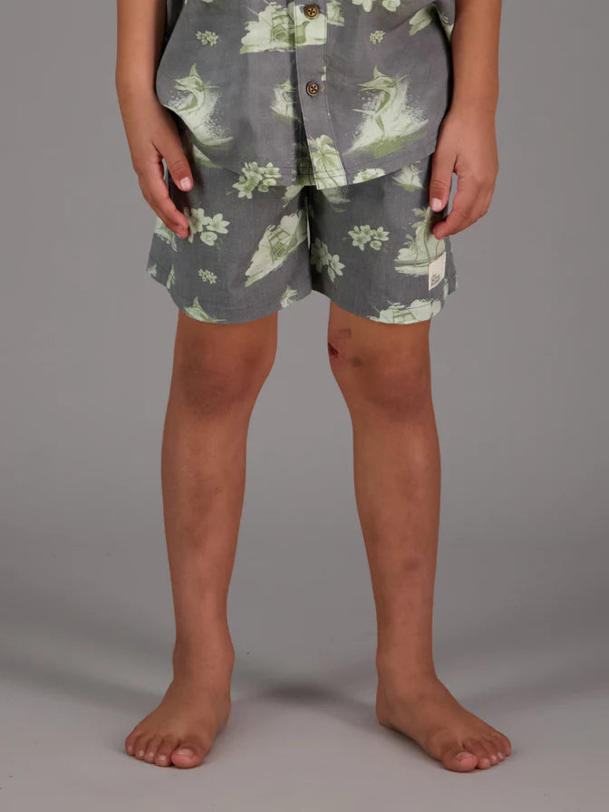 JAF KIDS // Mini Bloom Shorts AGED BLACK