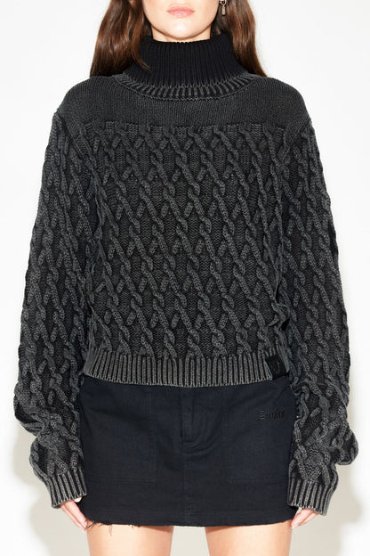 STOLEN GIRLFRIENDS CLUB // Nicht Trek Cable Crew AGED CHARCOAL