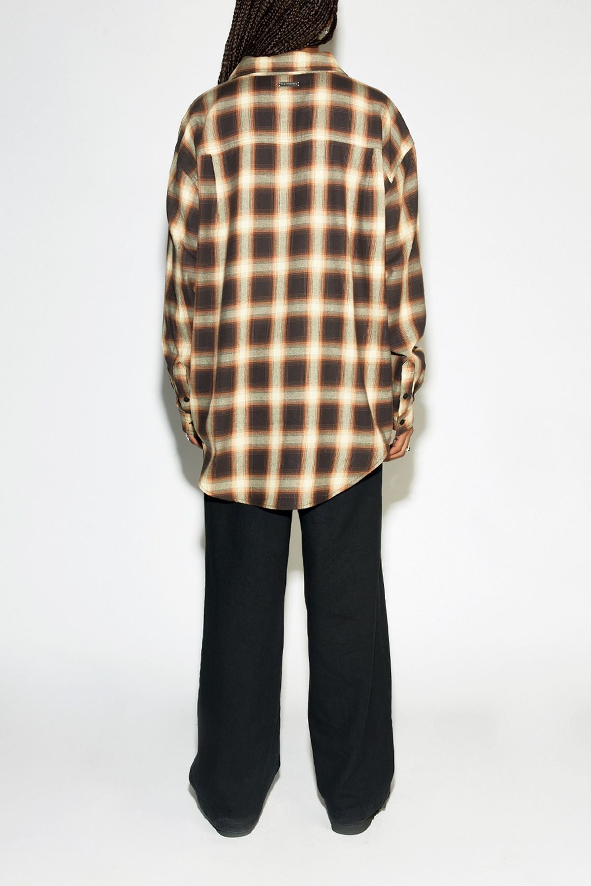 STOLEN GIRLFRIENDS CLUB // Pioneer Plaid Overshirt BROWN/BUTTER