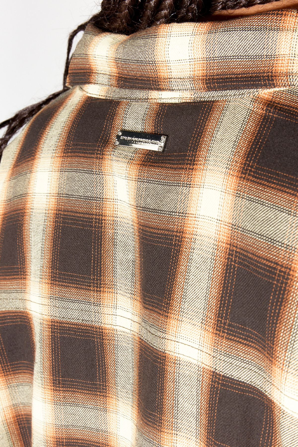 STOLEN GIRLFRIENDS CLUB // Pioneer Plaid Overshirt BROWN/BUTTER