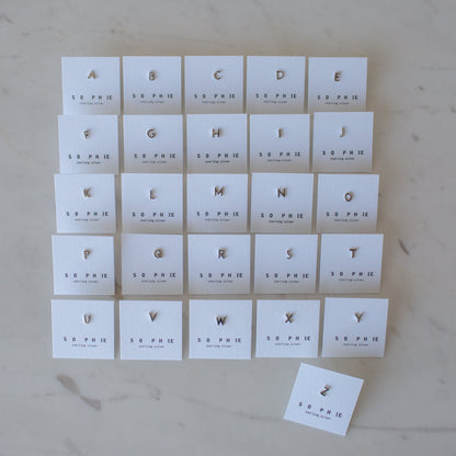 S O P H I E // Stud Little Letter SILVER
