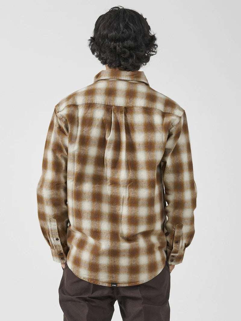 THRILLS // Barrio Long SLeeve Flannel Shirt STONE