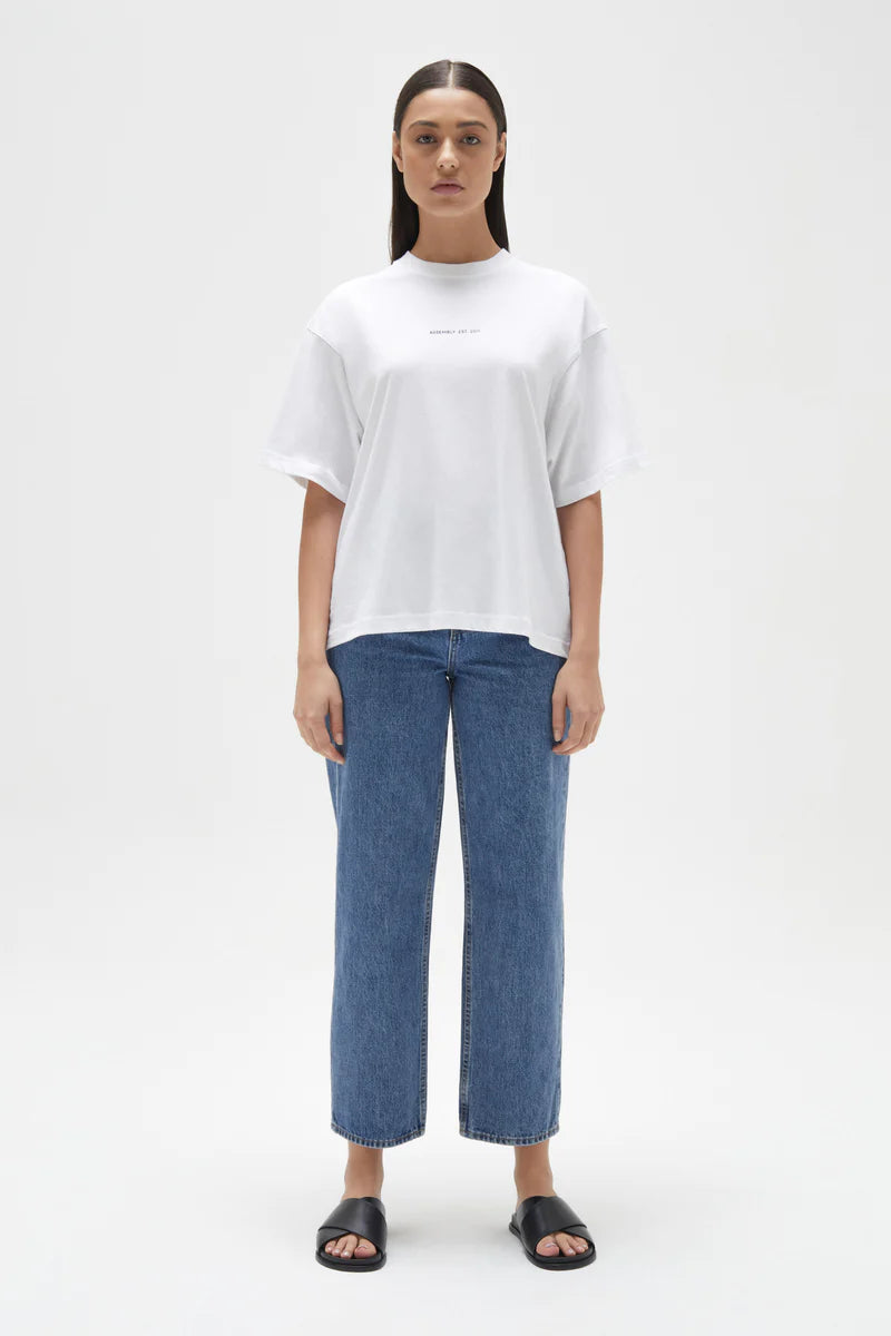 ASSEMBLY LABEL // Womens Organic Established Tee WHITE