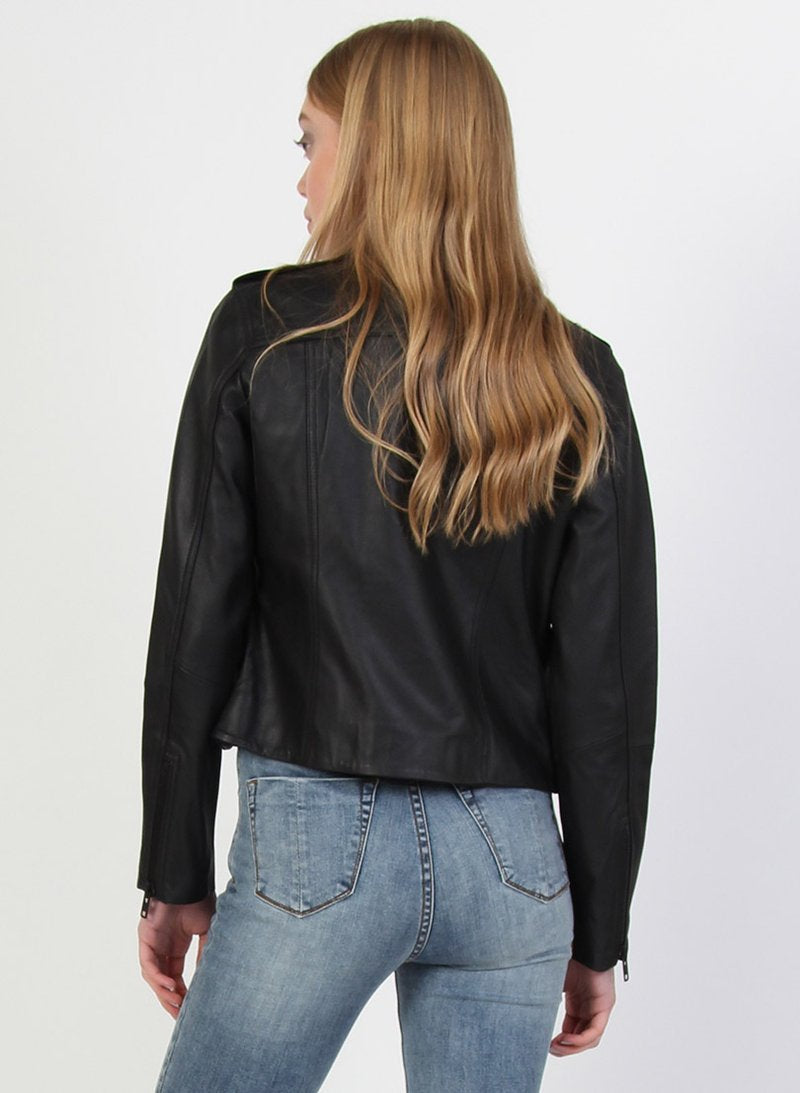 FEDERATION // Leather Jacket BLACK/BLACK