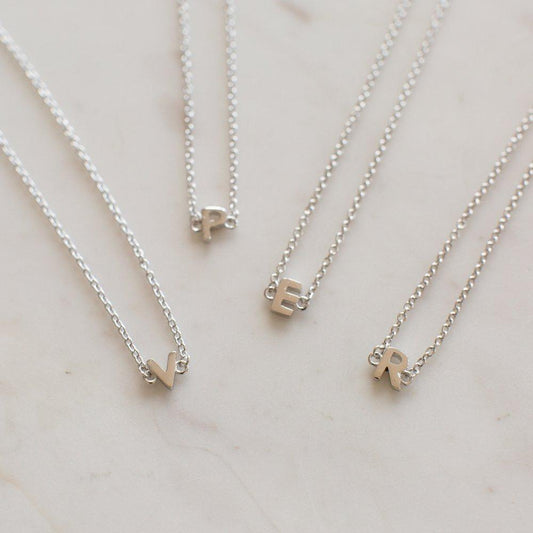 S O P H I E // Little Letter Necklace SILVER