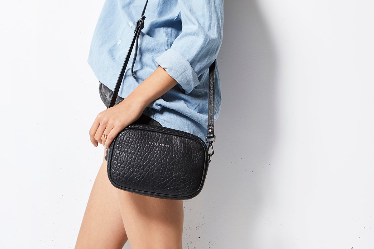 STATUS ANXIETY // Plunder Bag BLACK BUBBLE