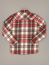 JAF // Seaport Shearling Shirt RED/BRASS CHECK